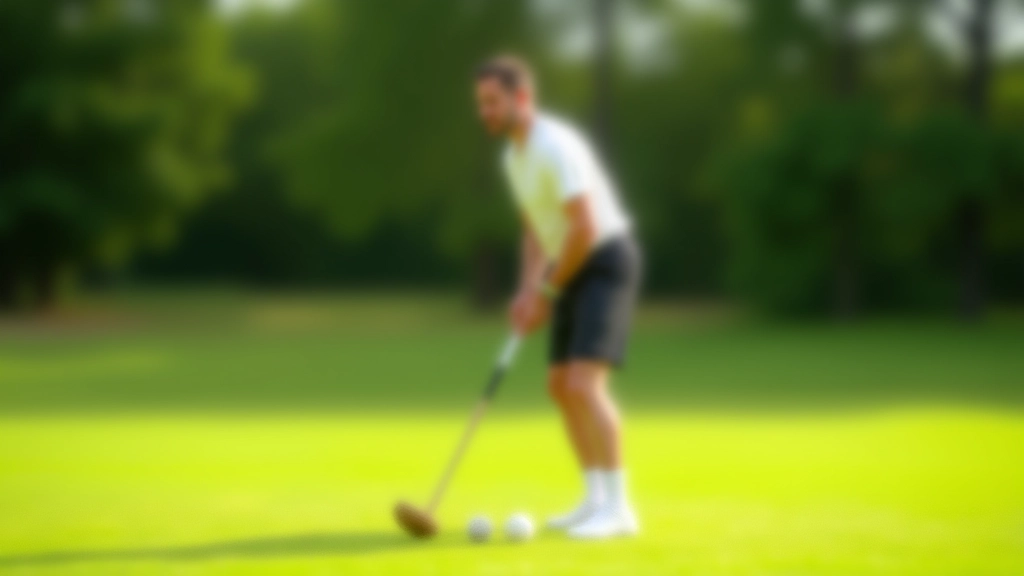 لاعب كروكيه يوضح الموقف الصحيح للتصويب على ملعب العشب